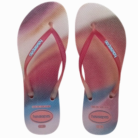 Best Affordable Flip Flops HAVAIANAS SLIM METALLIC RAINBOW - PINK LEMONADE