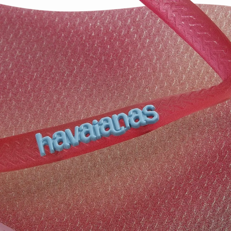 HAVAIANAS SLIM METALLIC RAINBOW - PINK LEMONADE Fancy Flip Flops For Wedding