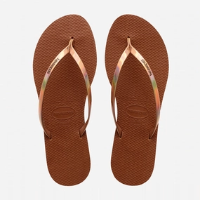 Best Flip Flops Sailing HAVAIANAS YOU METALLIC - RUST