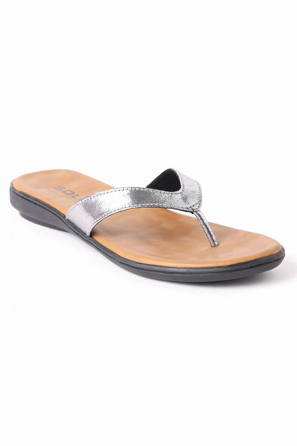 Cowboy Sandals SOLES Shimmering Metallic Flat Sandals - Sparkle with Every Step