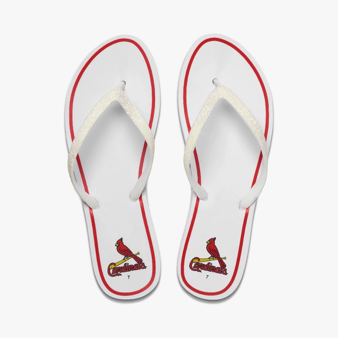Comfy Walking Flip Flops Reef Women's Stargazer X MLB - St. Louis Cardinals