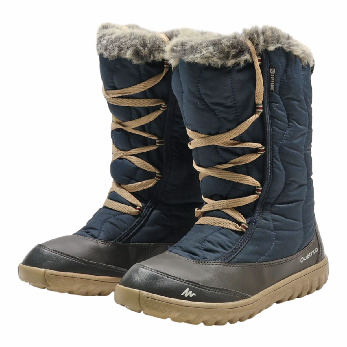 QUECHUA Snow Boots Blue Synthetic Womens UK 3 Dream Pairs Waterproof Winter Snow Boots