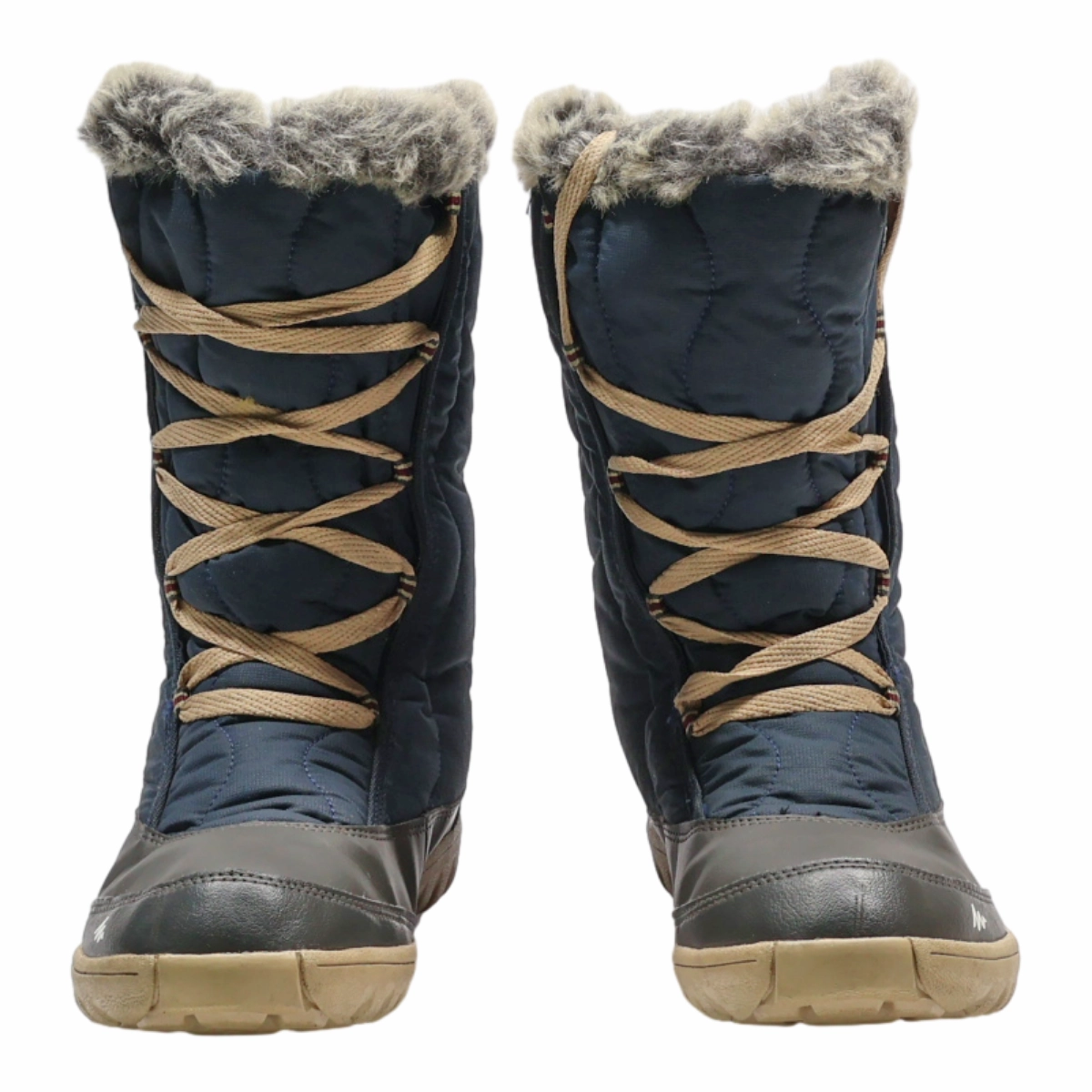 Ladies Fashion Snow Boots QUECHUA Snow Boots Blue Synthetic Womens UK 3