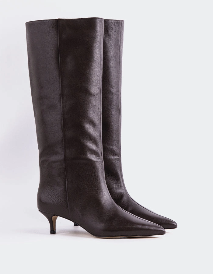 Zara Black Boots Rynn Brown Leather