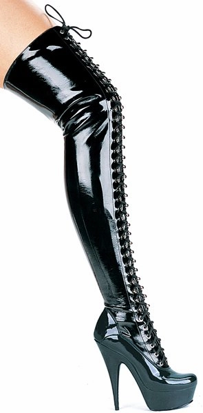 6"  Stiletto Stretch Thigh High Boot (ES609-Olivia) Daphne Boots
