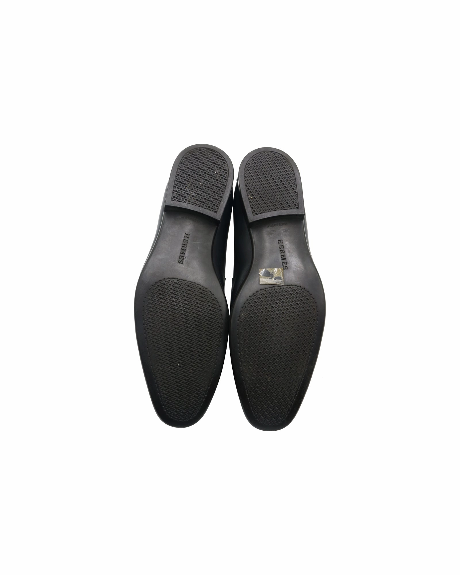 Hermes Tokyo Loafers in Black Leather Hush Puppies Slip On Loafers