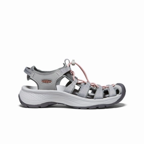 Costco Trail Running Shoes Women's Astoria West Sandal  |  Grey/Coral