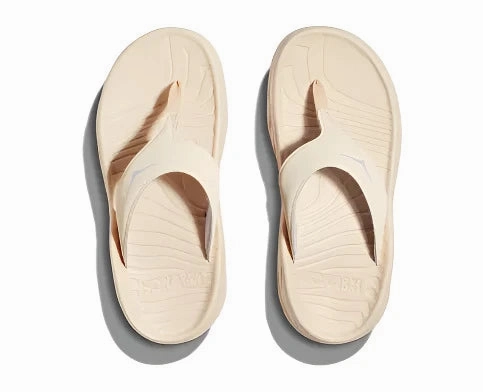 Bostek Platform Flip Flops HOKA Women's Ora Recovery Flip Sandal - Vanilla/Lunar Rock