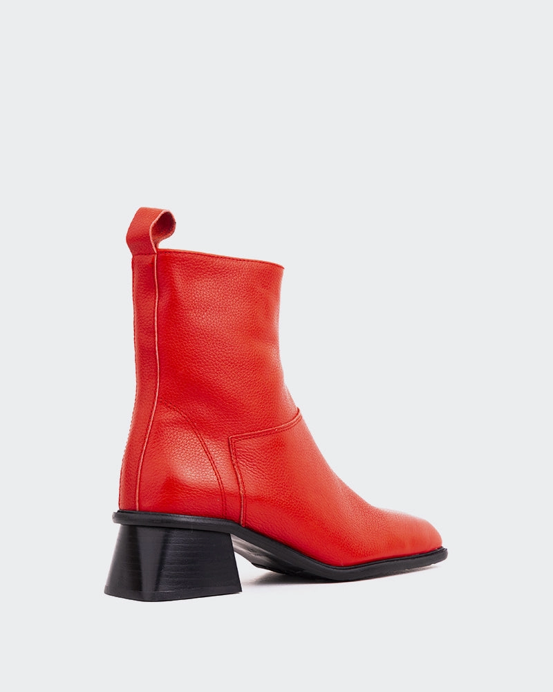 Top Moda Boots Holts Red Leather