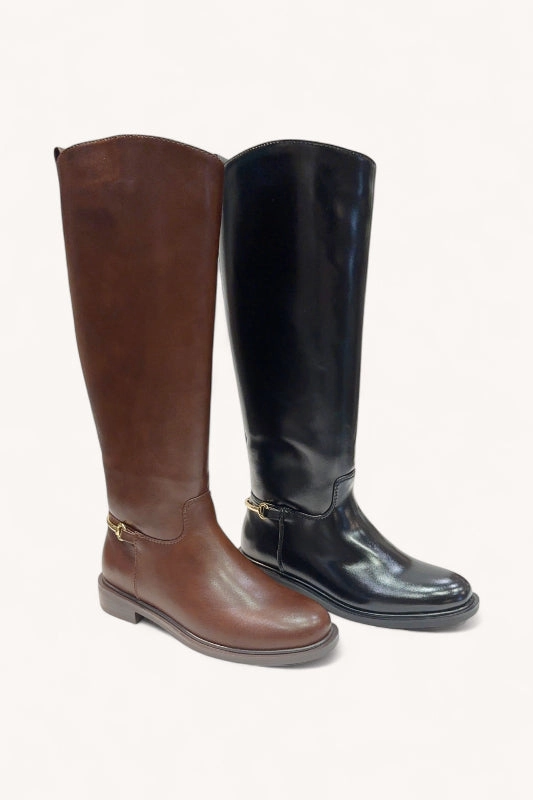 Horsebit Detail Tall Riding Boots Boots And Slacks