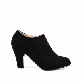 Morse Tour Oxford LEONA LACE-UP BOOTIES IN FAUX SUEDE