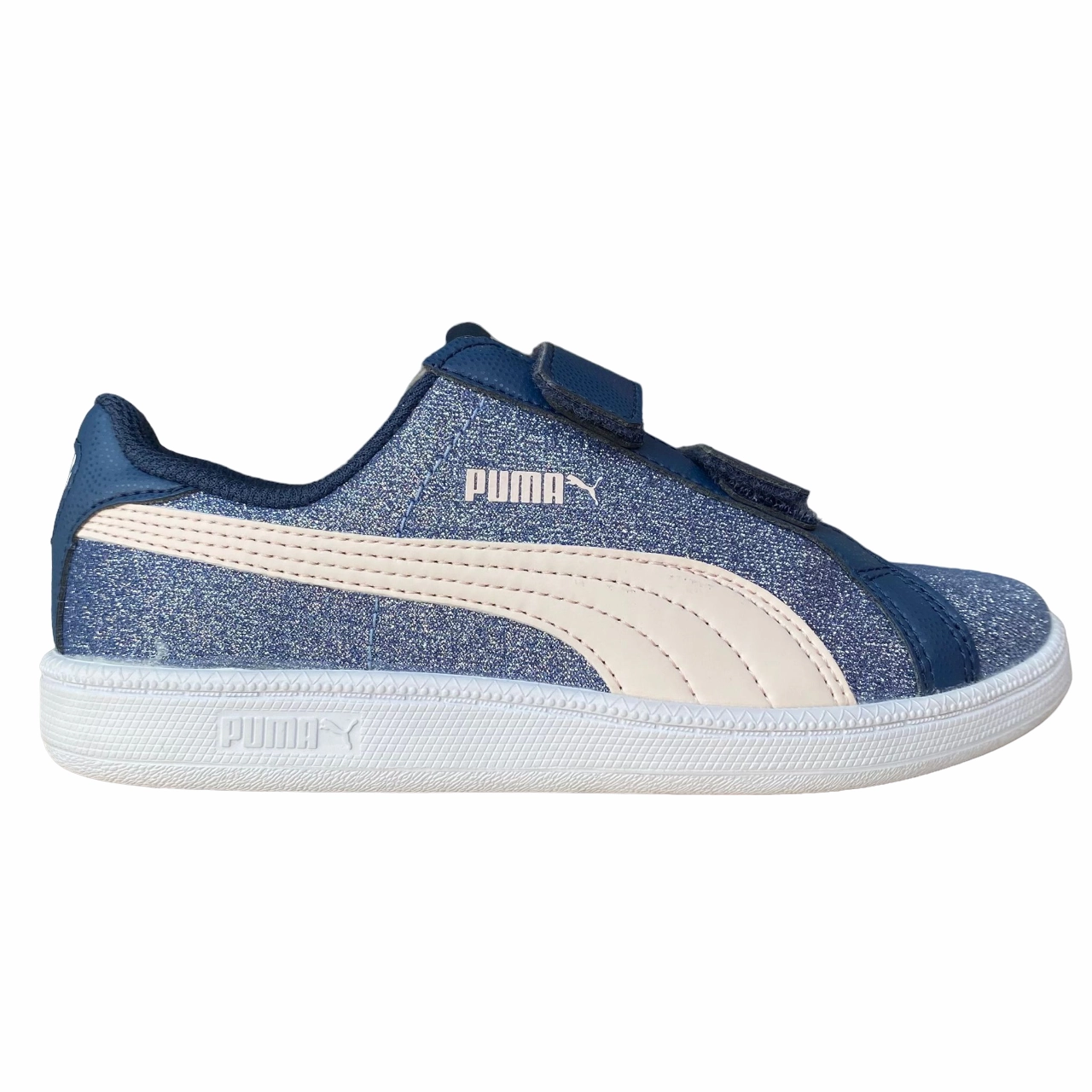 Best Sneakers For Dance Cardio Puma scarpa sneakers da ragazza con strappo Smash glitterata V PS 362956 04 blu