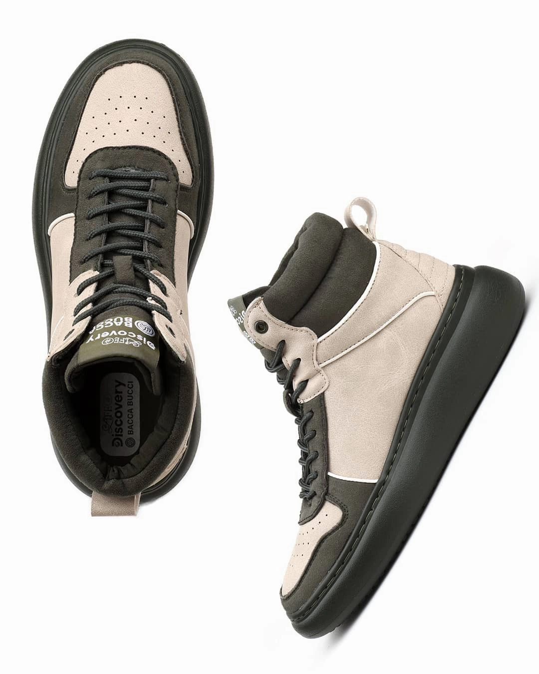 Sneakers On Power Lines Bacca Bucci  Discovery Noir Womens High-Top Sneakers