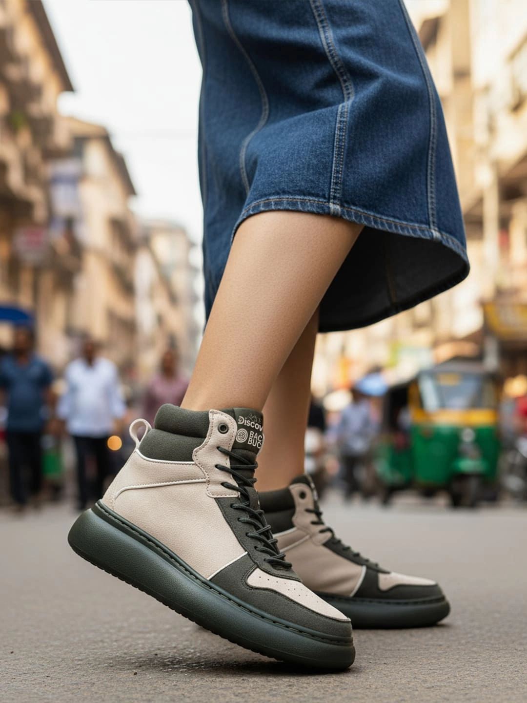 Cleaning Sneakers Bacca Bucci  Discovery Noir Womens High-Top Sneakers