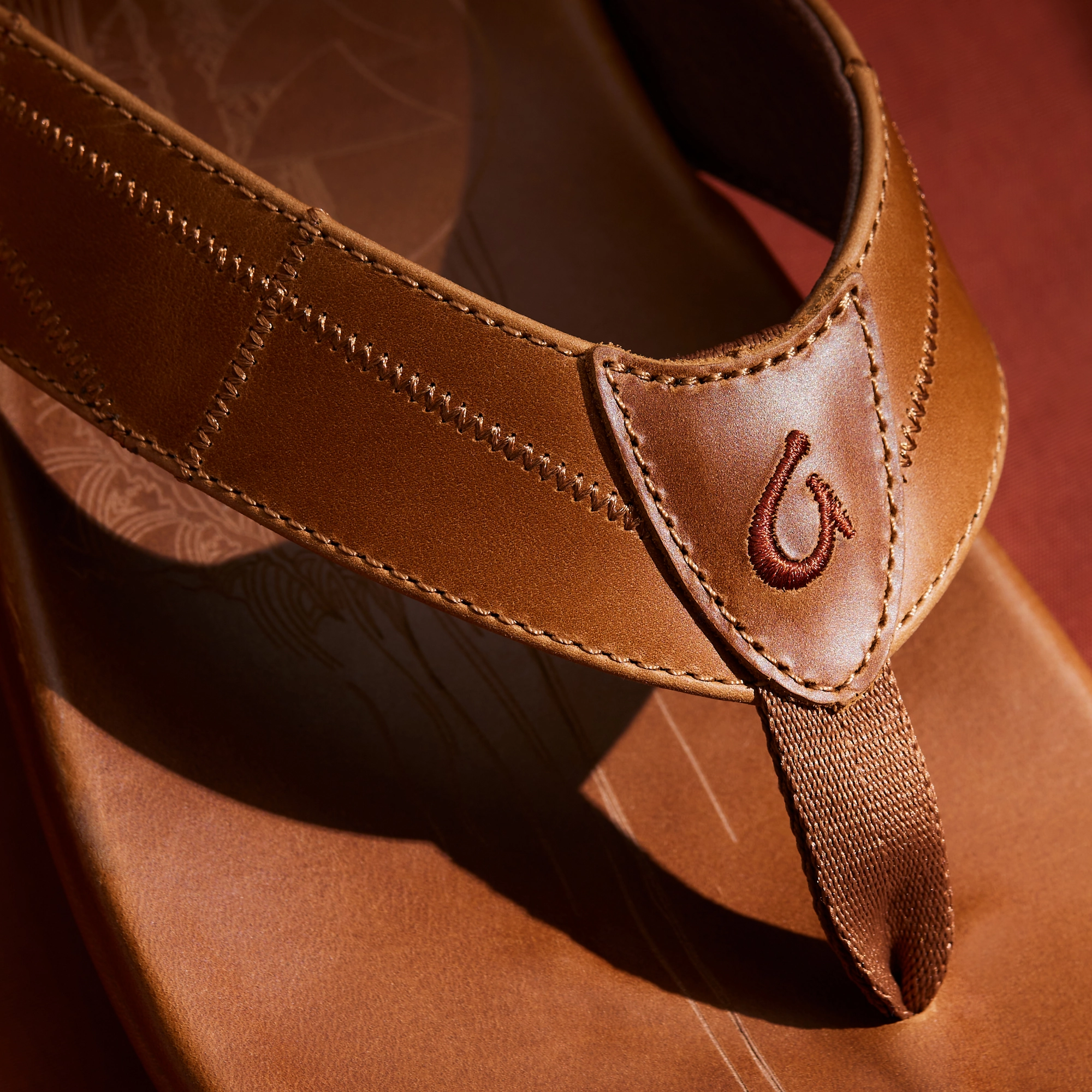 Hklea Kia - Tan Cloth Bottom Flip Flops