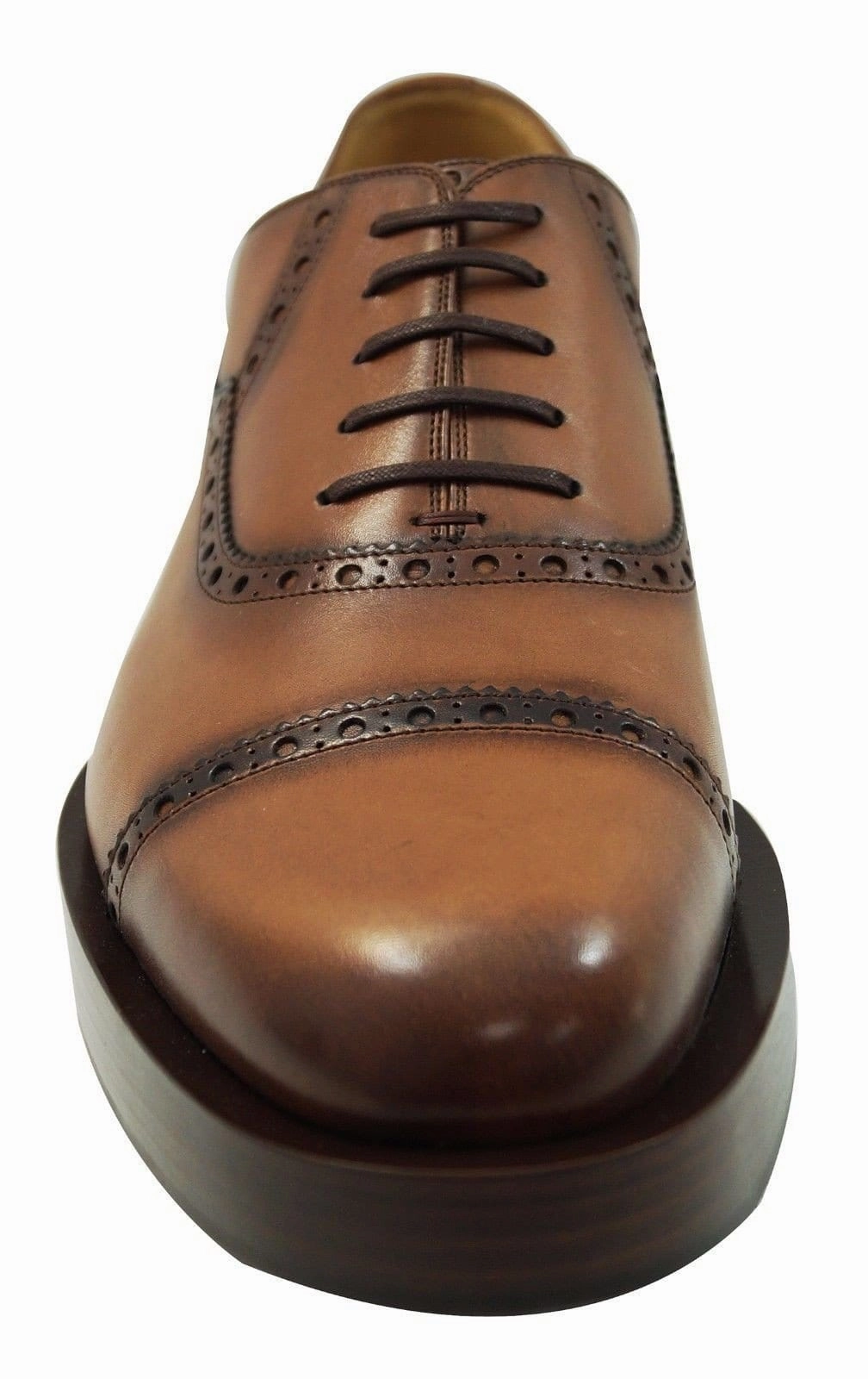 Gucci Mens US 11 Leather Platform Lace-up Oxford Shoes Charles Oxfords