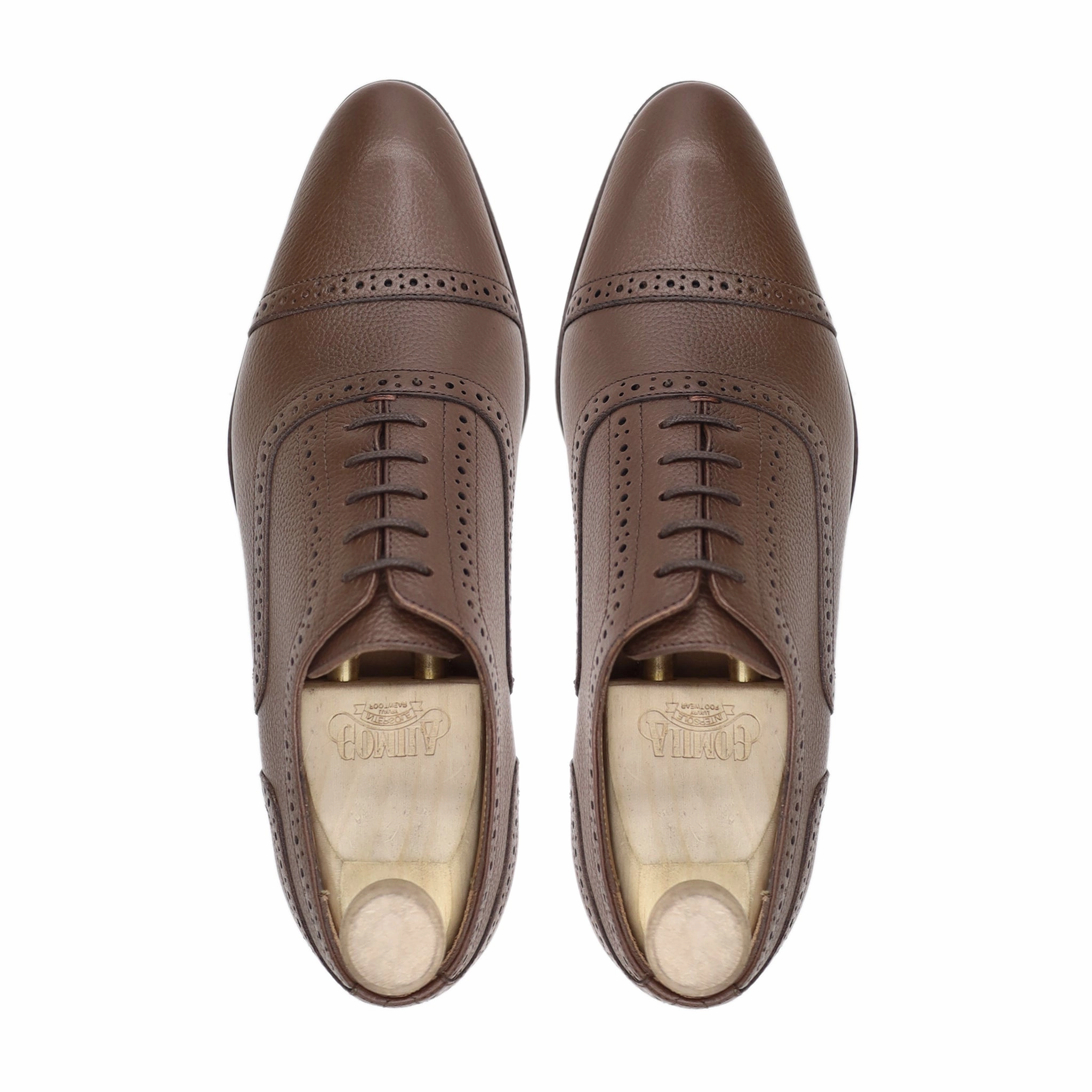 Altama Leather Oxford Ieper - Men's Brown Pebble Grain Leather Oxford Shoe
