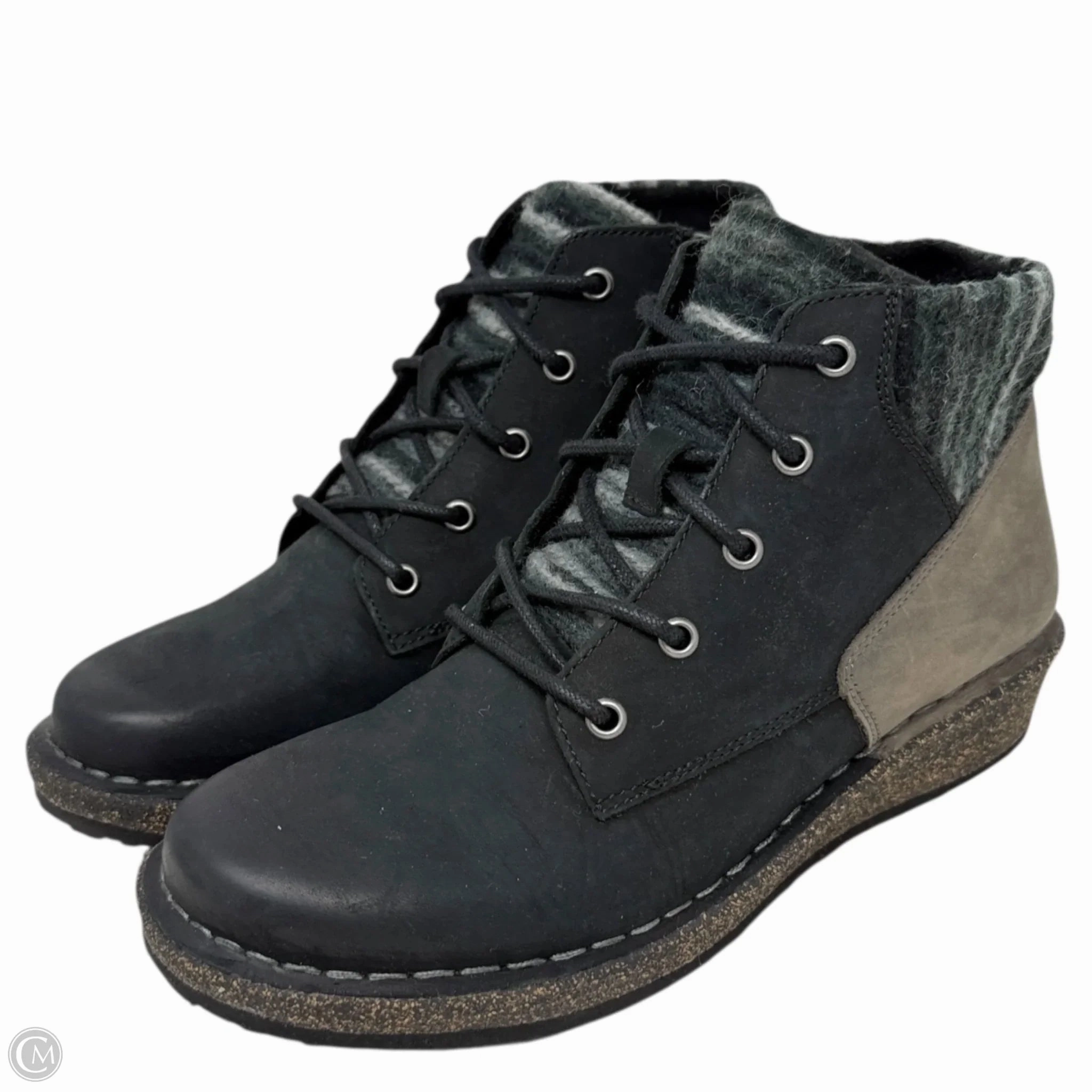 Keen Ridge Flex Waterproof Hiking Boots Cammie Arch Support Sweater Boots  By Aetrex In Black & Grey, Size: 6.5
