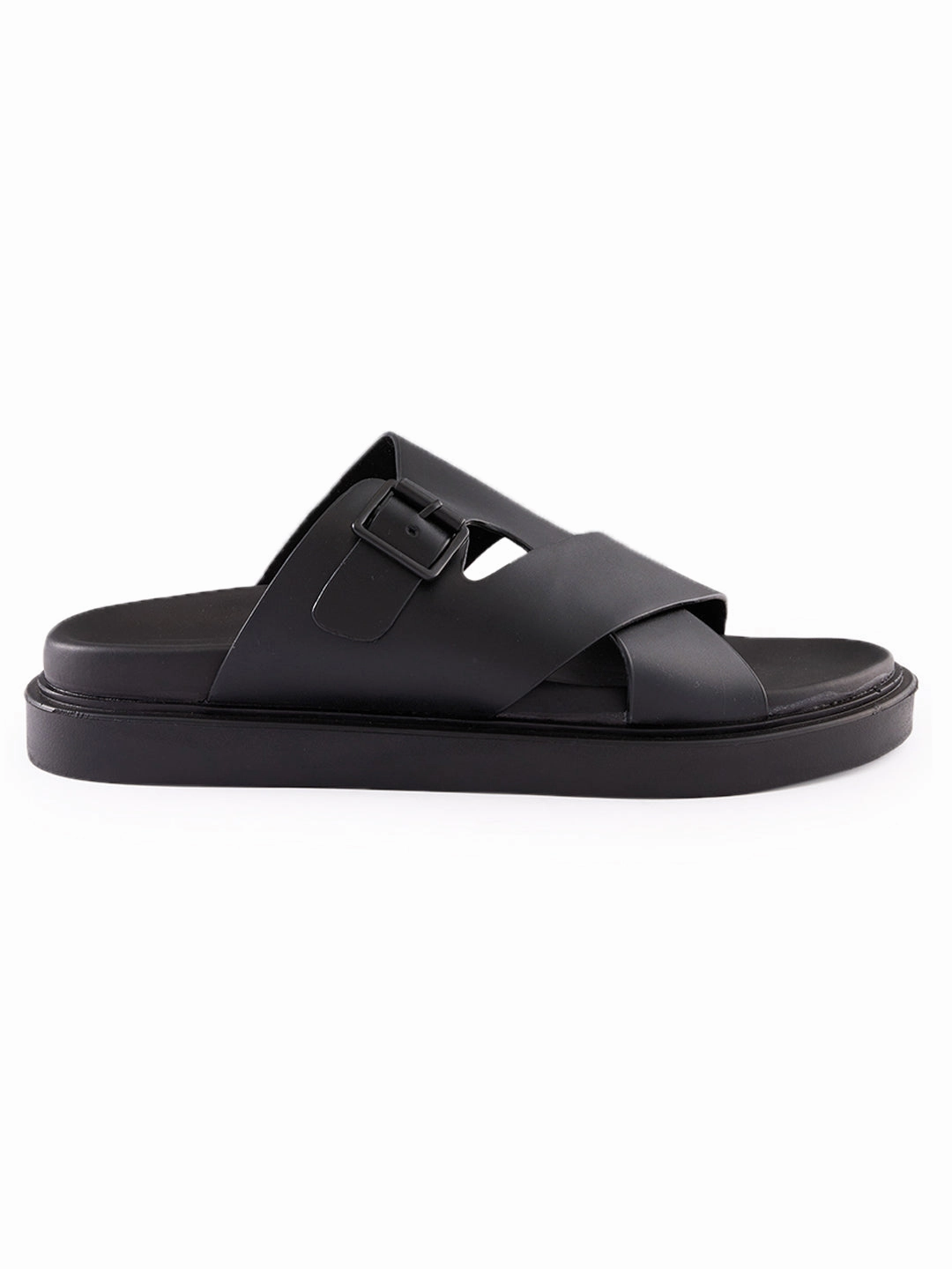 Sandals Park Imperio By Regal Black Men Smart Stylish Leather Sandals