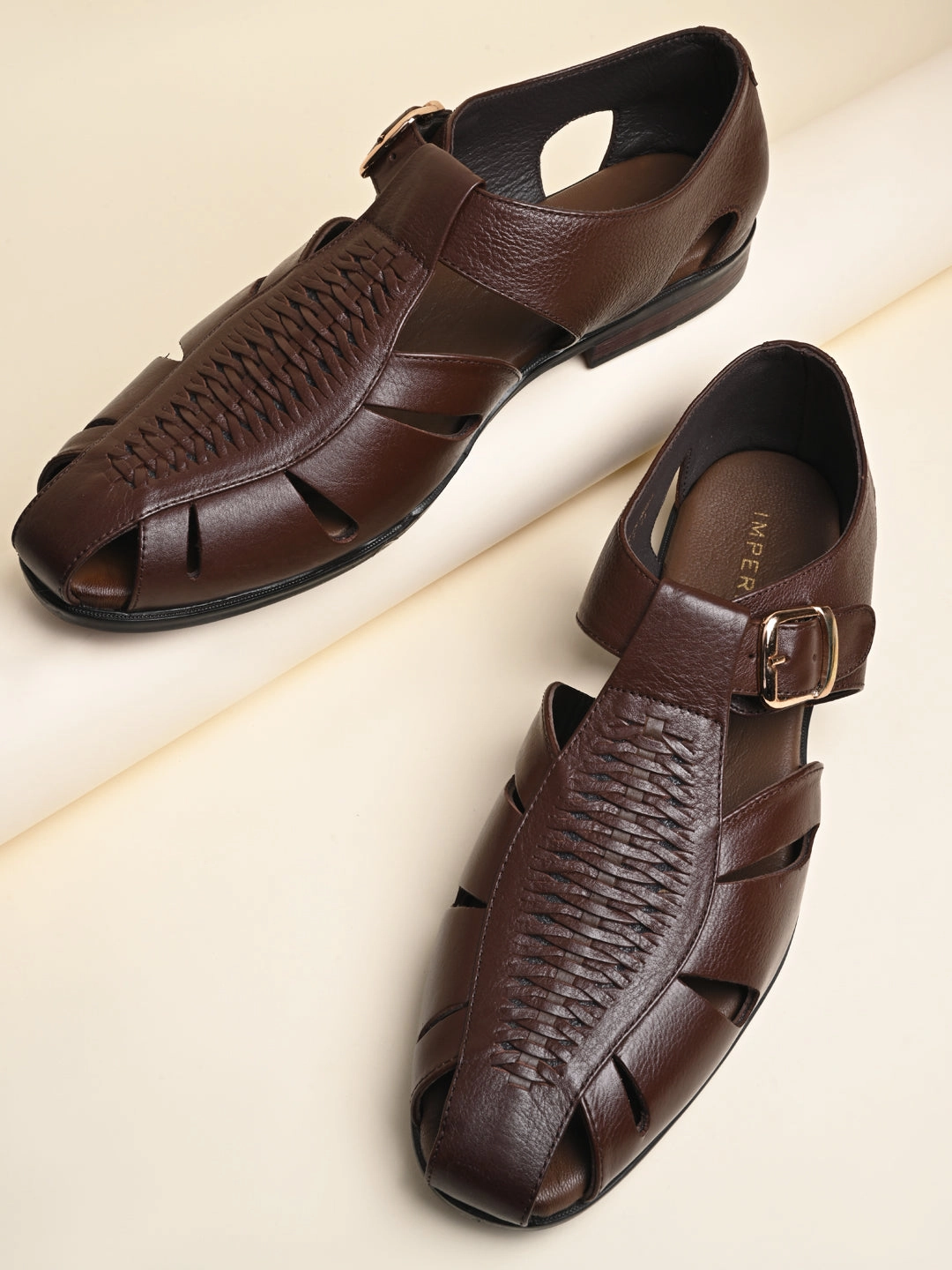 Sandals Antigua Grande Imperio By Regal Brown Men Leather Pathanis