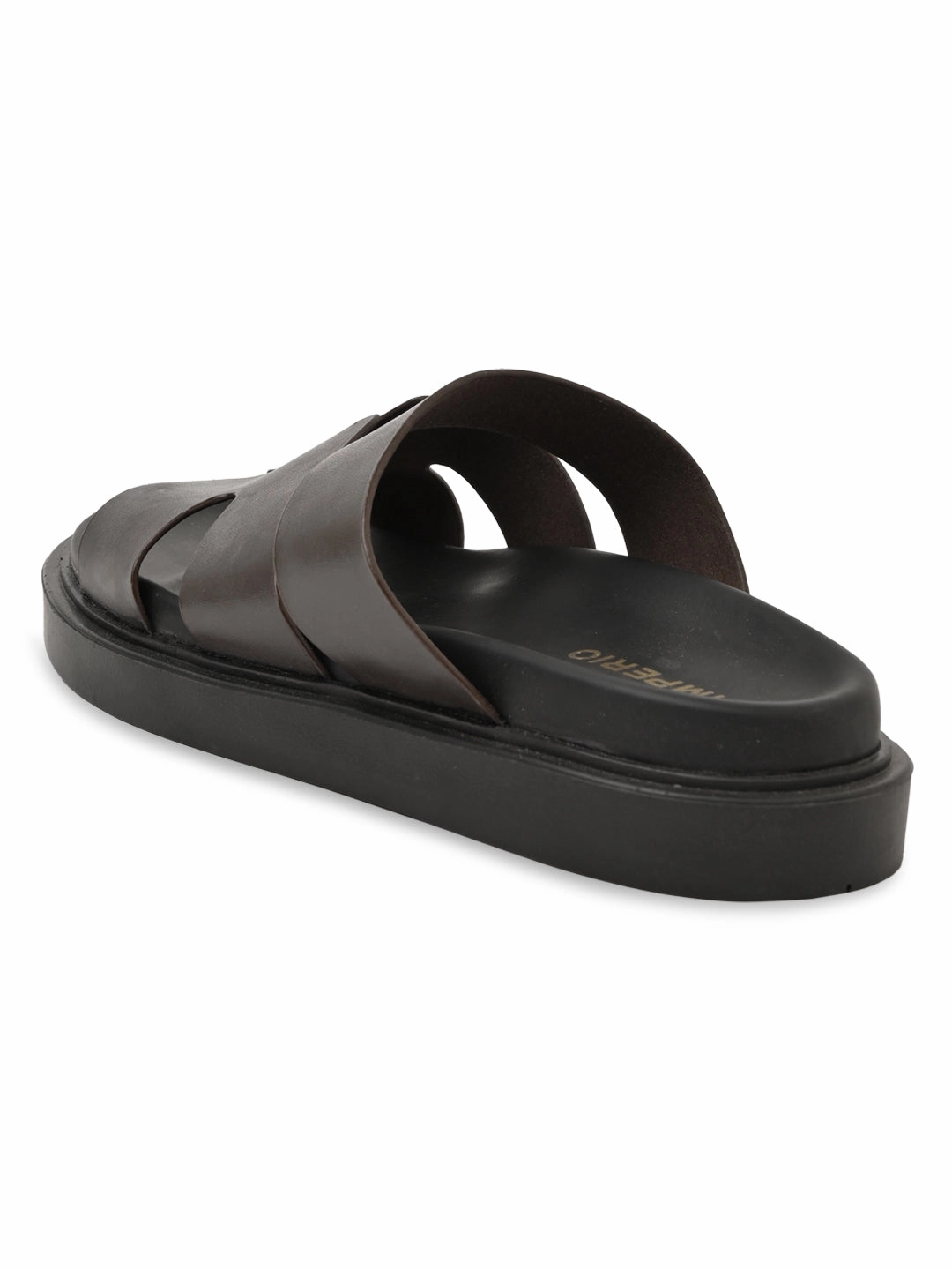 Imperio By Regal Brown Men Smart Stylish Leather Sandals Sandals Comfy