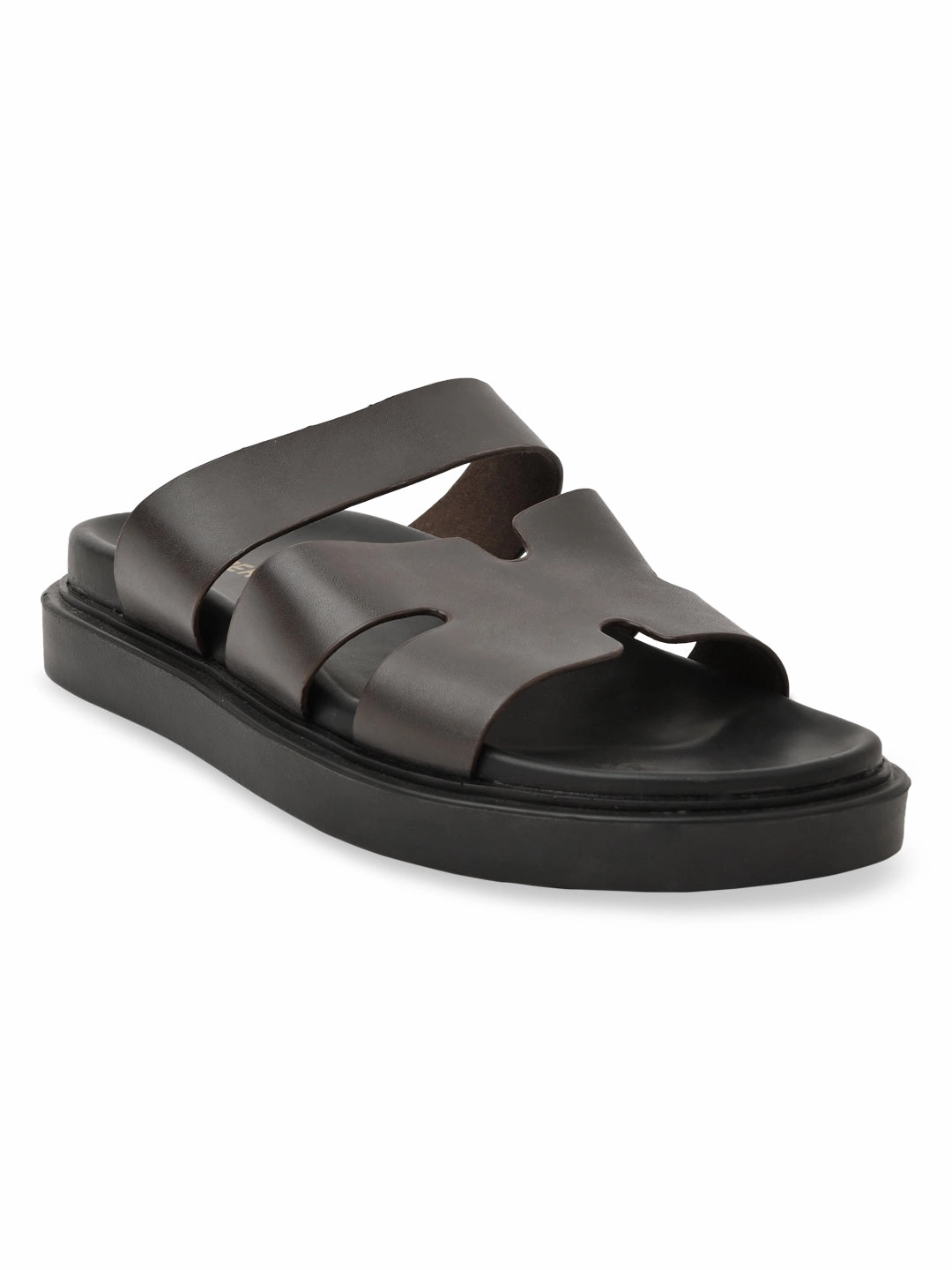 Imperio By Regal Brown Men Smart Stylish Leather Sandals Sandals Size Ebay