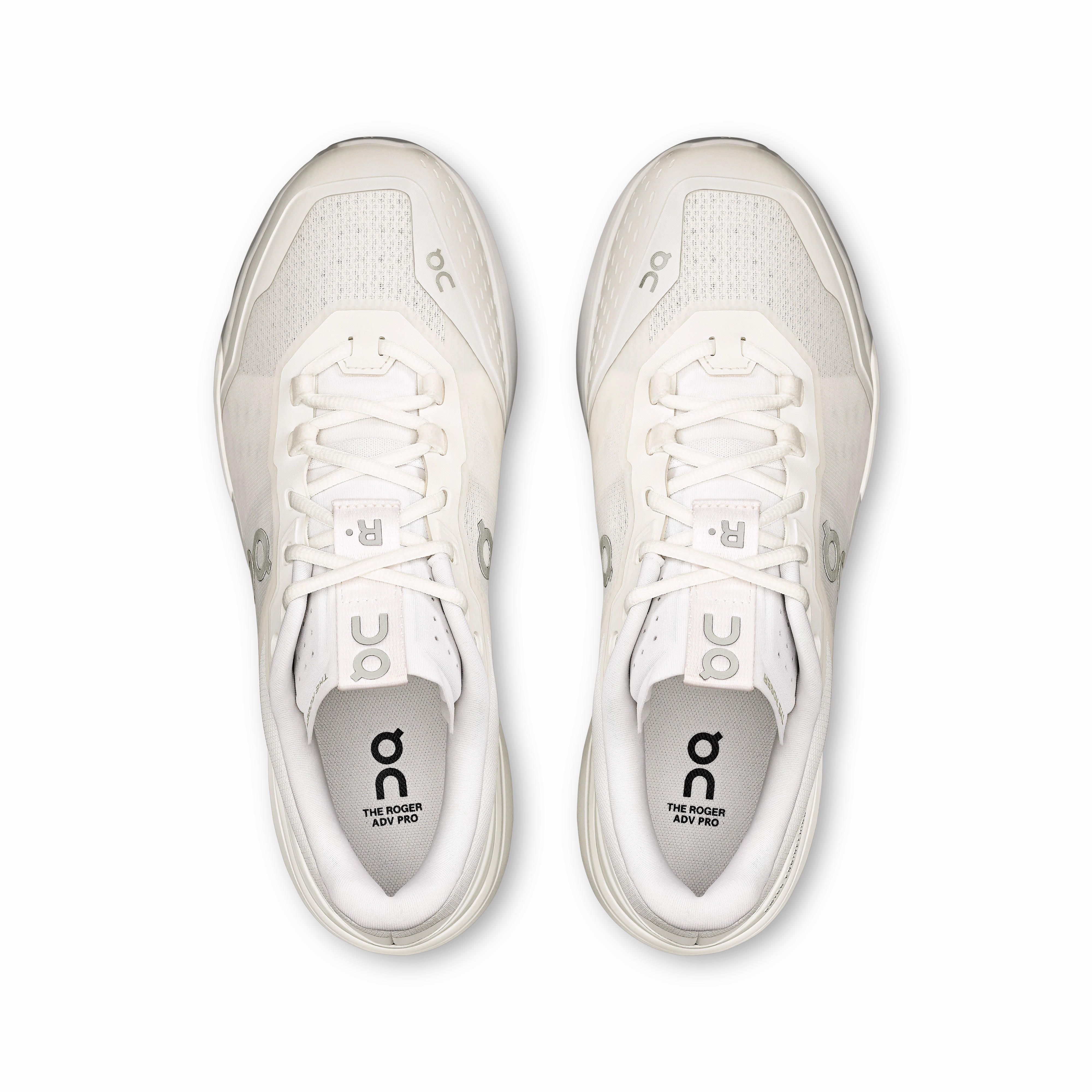 Clay Court Tennis Shoe On Running Men's The Roger Advantage Pro Shoes - White / White