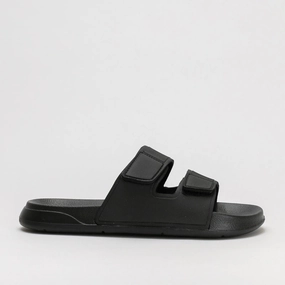 Double Velcro Slide Genuine Leather Sandals