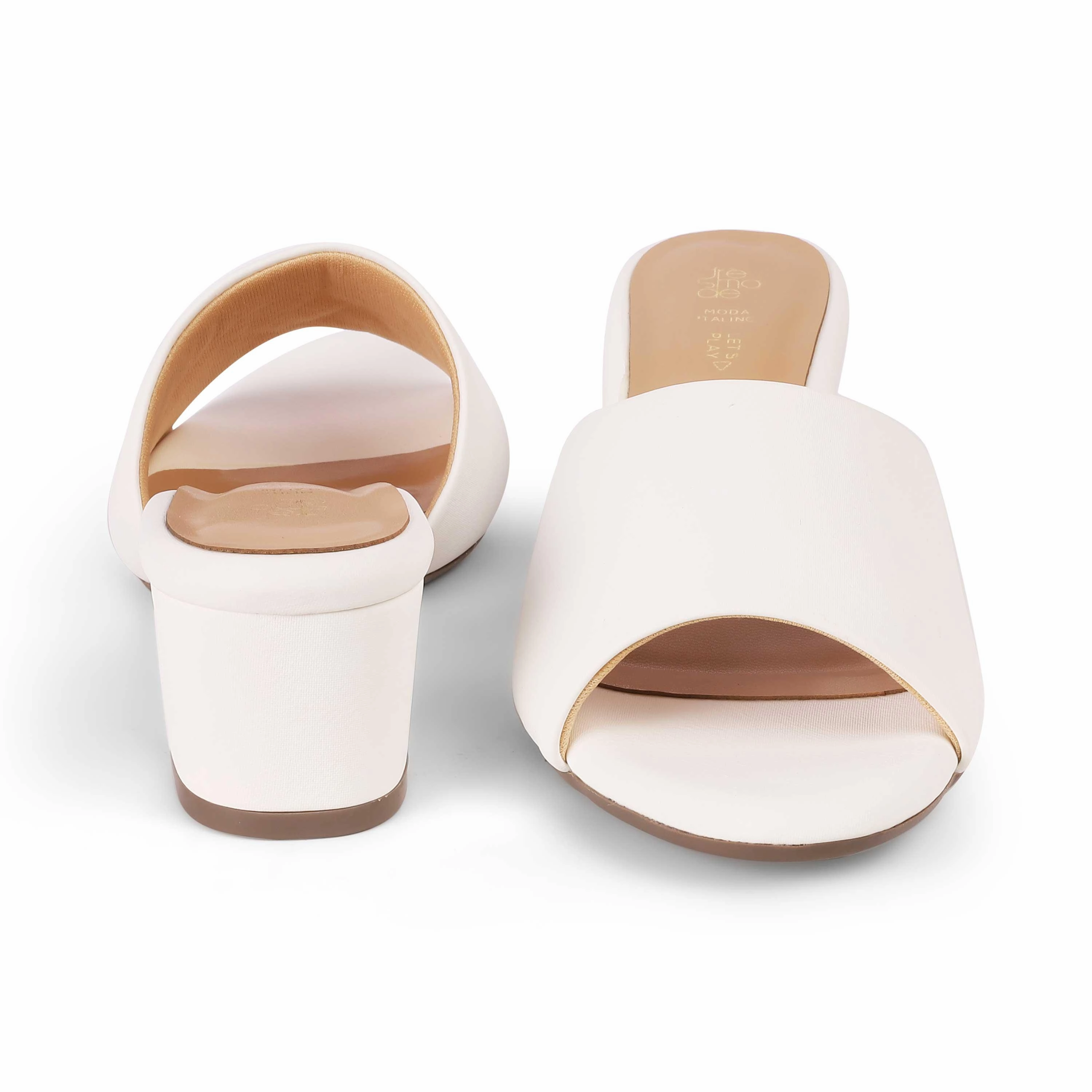 Sandals With Wide Width Tresmode Lismule White Women's Casual Block Heel Sandals