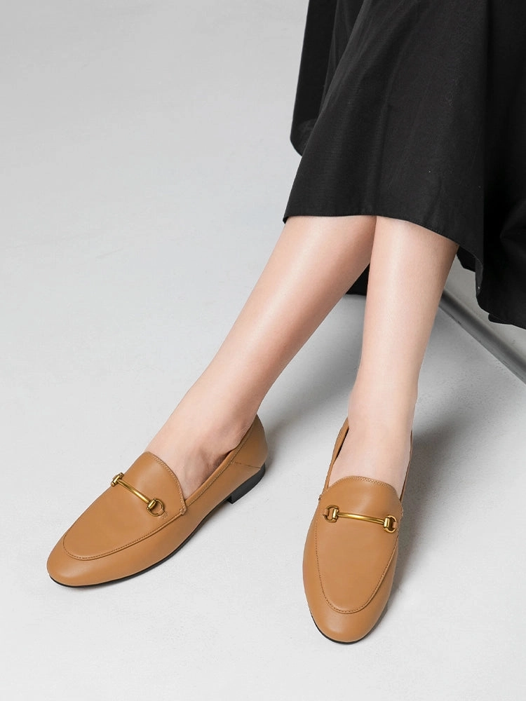 Isabeau Metal Buckle Loafers Naturalizer Penny Loafers