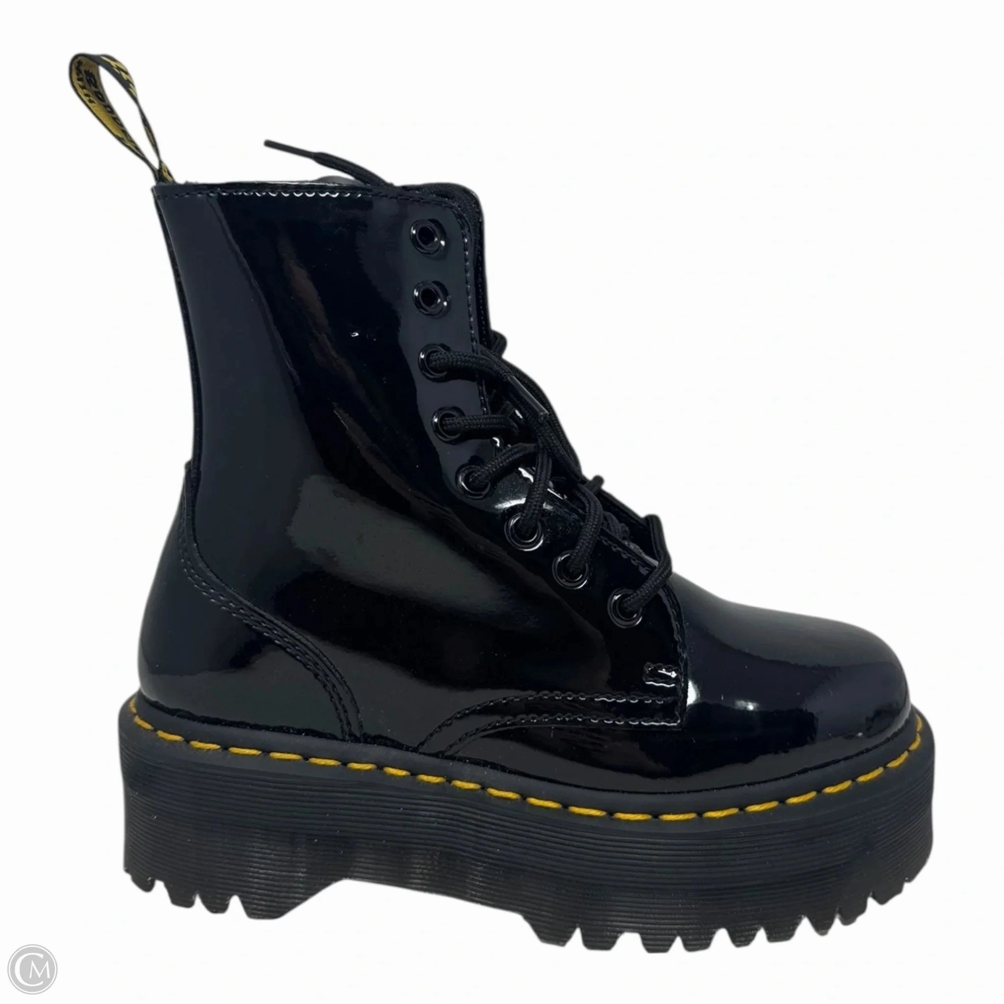 Jadon Platform Boots Combat By Dr Martens In Black, Size: 5 Combat Style Work Boots