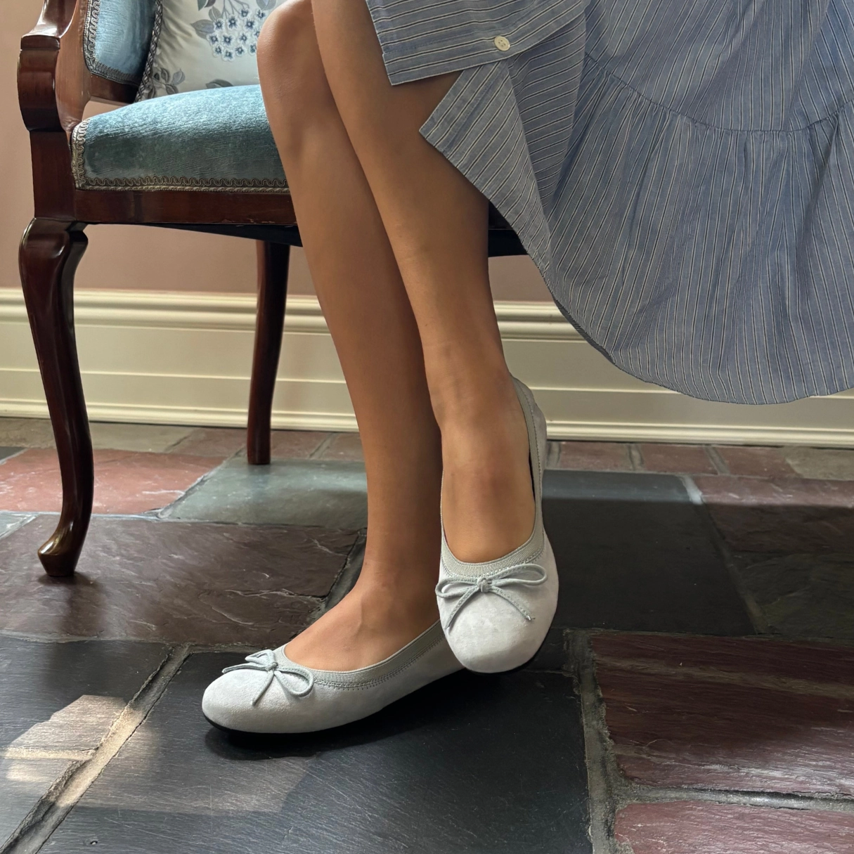 Liners For Flats Jamie Leather Ballerina Flat