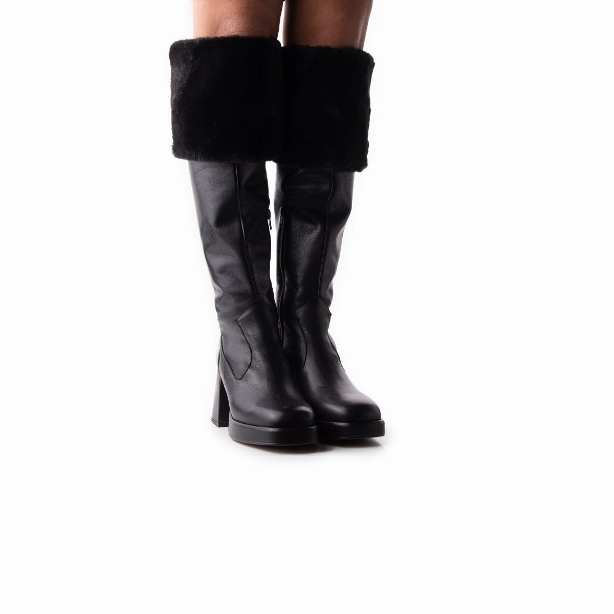 Jesse Black Leather Jonak Boots