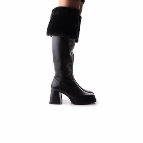 Boots Pink Jesse Black Leather