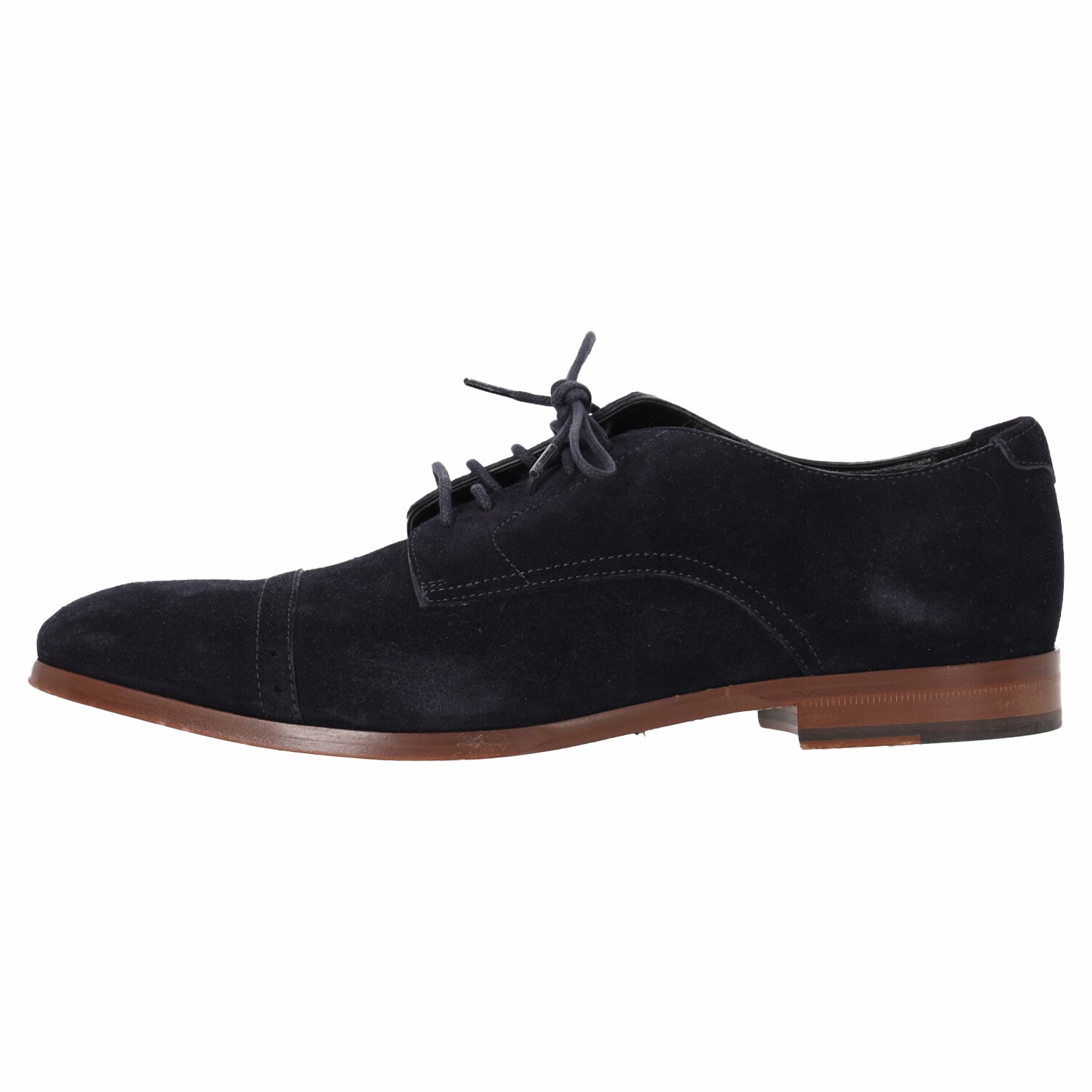 Lace Up Shoe Booties Jimmy Choo Laced Derby Shoes in Navy Blue Suede