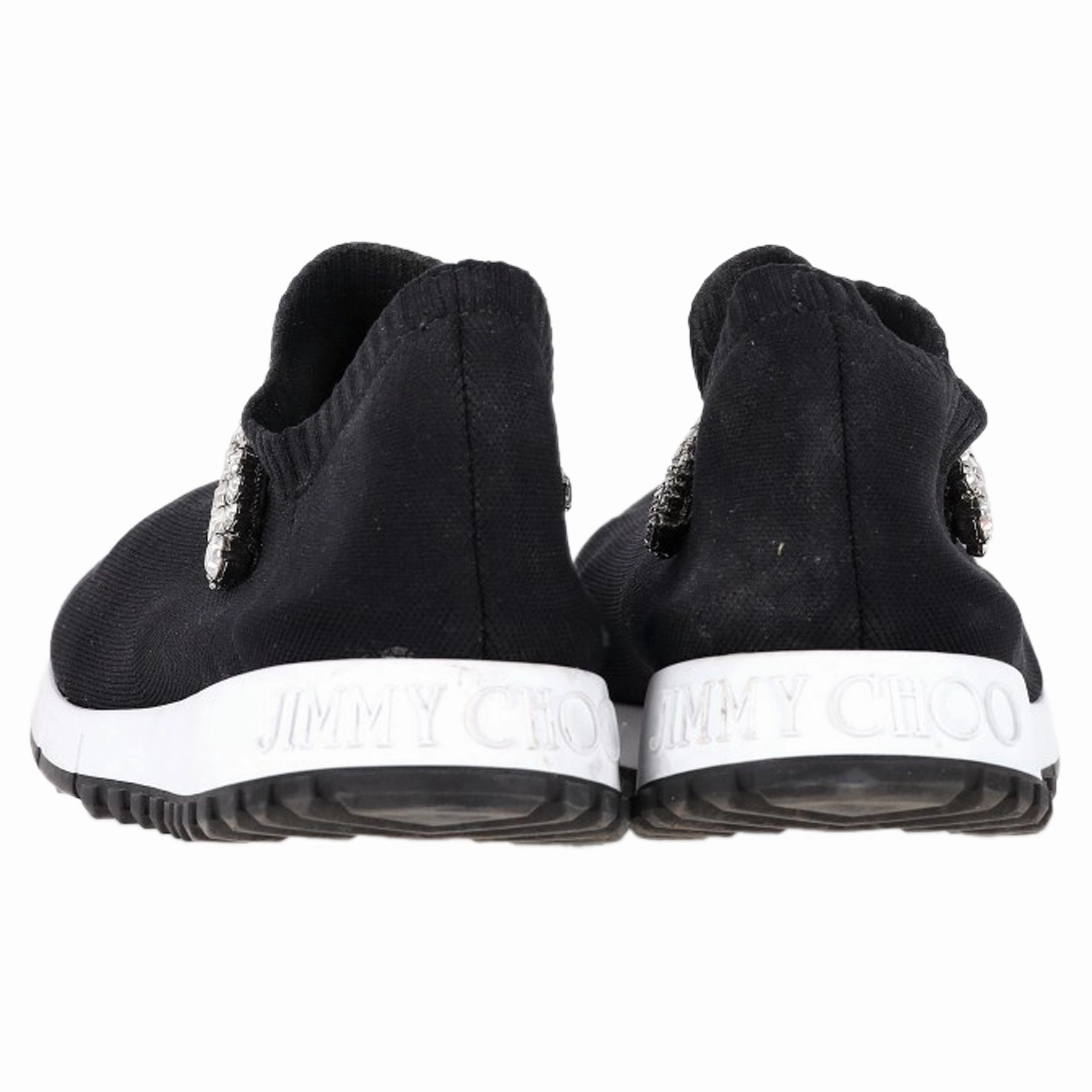 Jimmy Choo Verona Slip-On Sneakers in Black Polyester Sneakers Store In New York