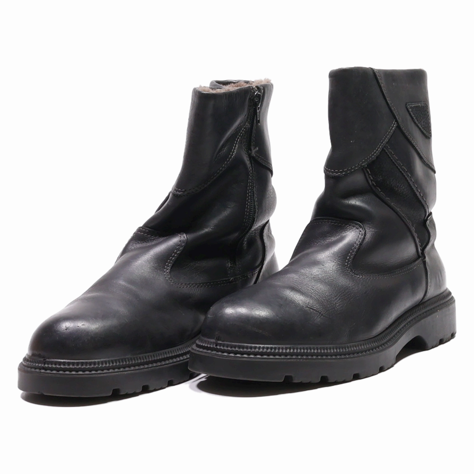 JOMOS Snow Boots Black Leather Mens UK 11 Snow Boots Rural King