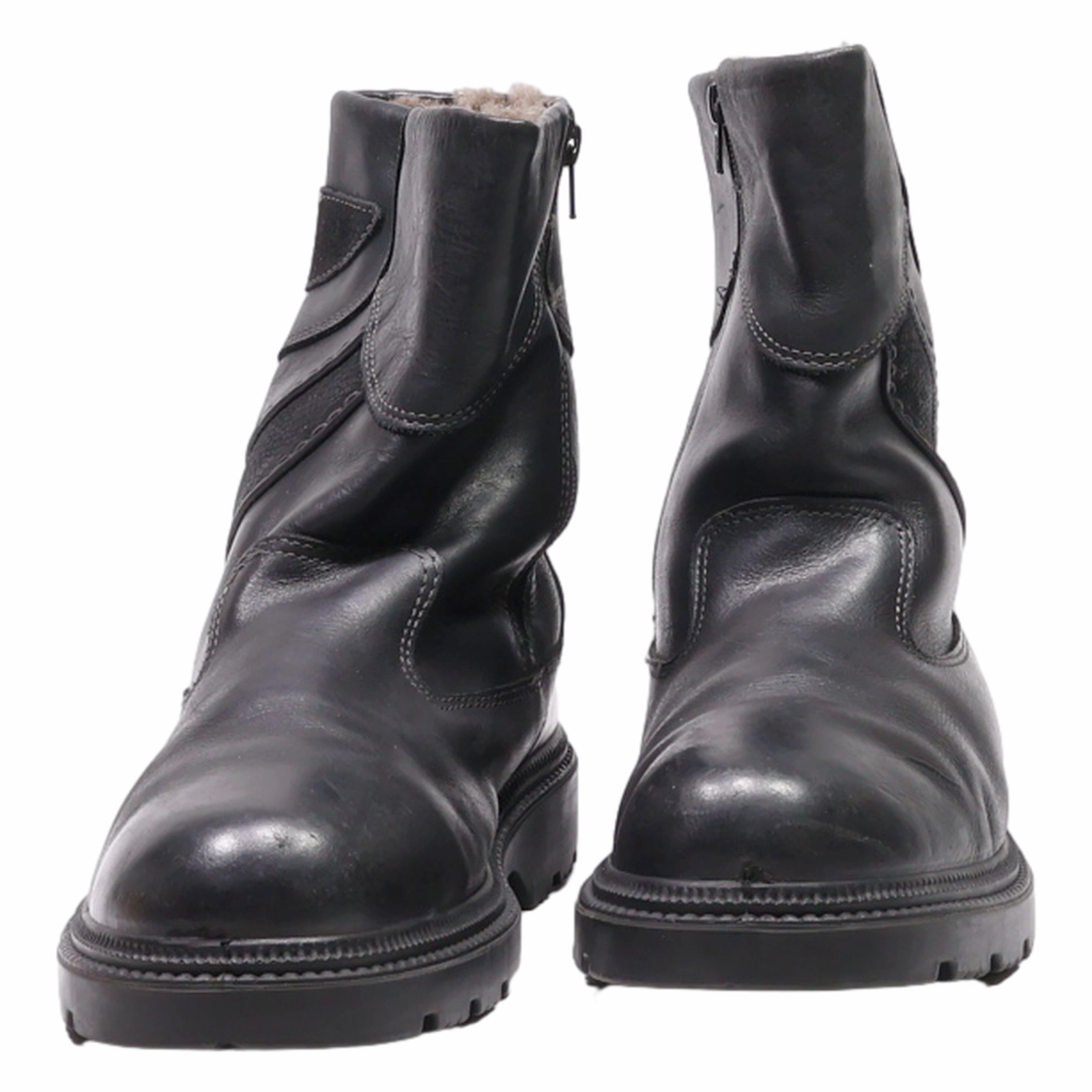 Snow Boots Revolve JOMOS Snow Boots Black Leather Mens UK 11