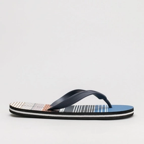 Multi Stripes Flip Flop Grounded Sandals