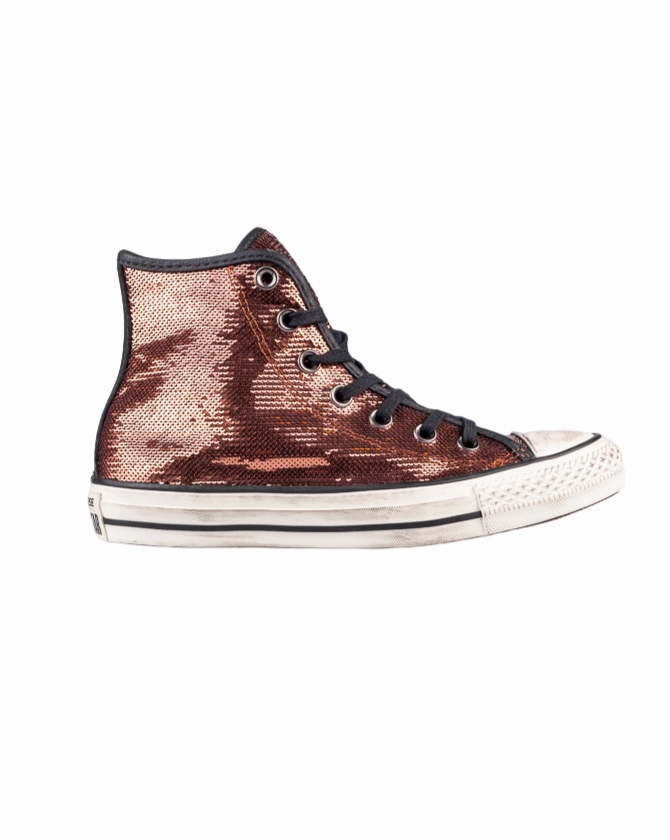 Smart Casual Sneakers Converse scarpa sneakers da donna con payette Distressed 559039C bronzo