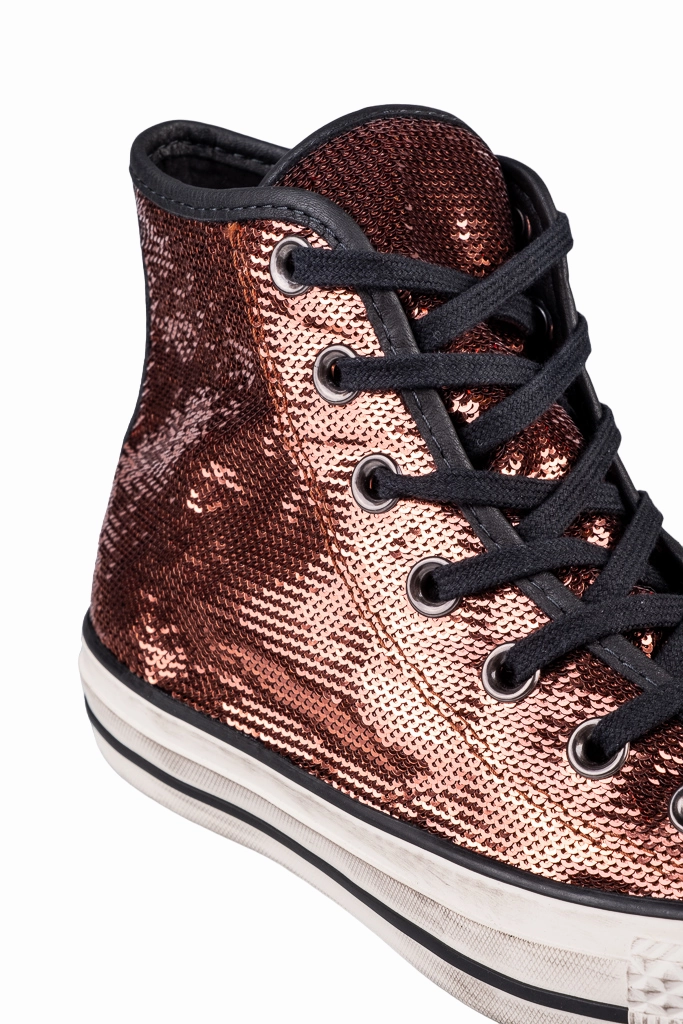 Converse scarpa sneakers da donna con payette Distressed 559039C bronzo Best Sneakers For High Arches