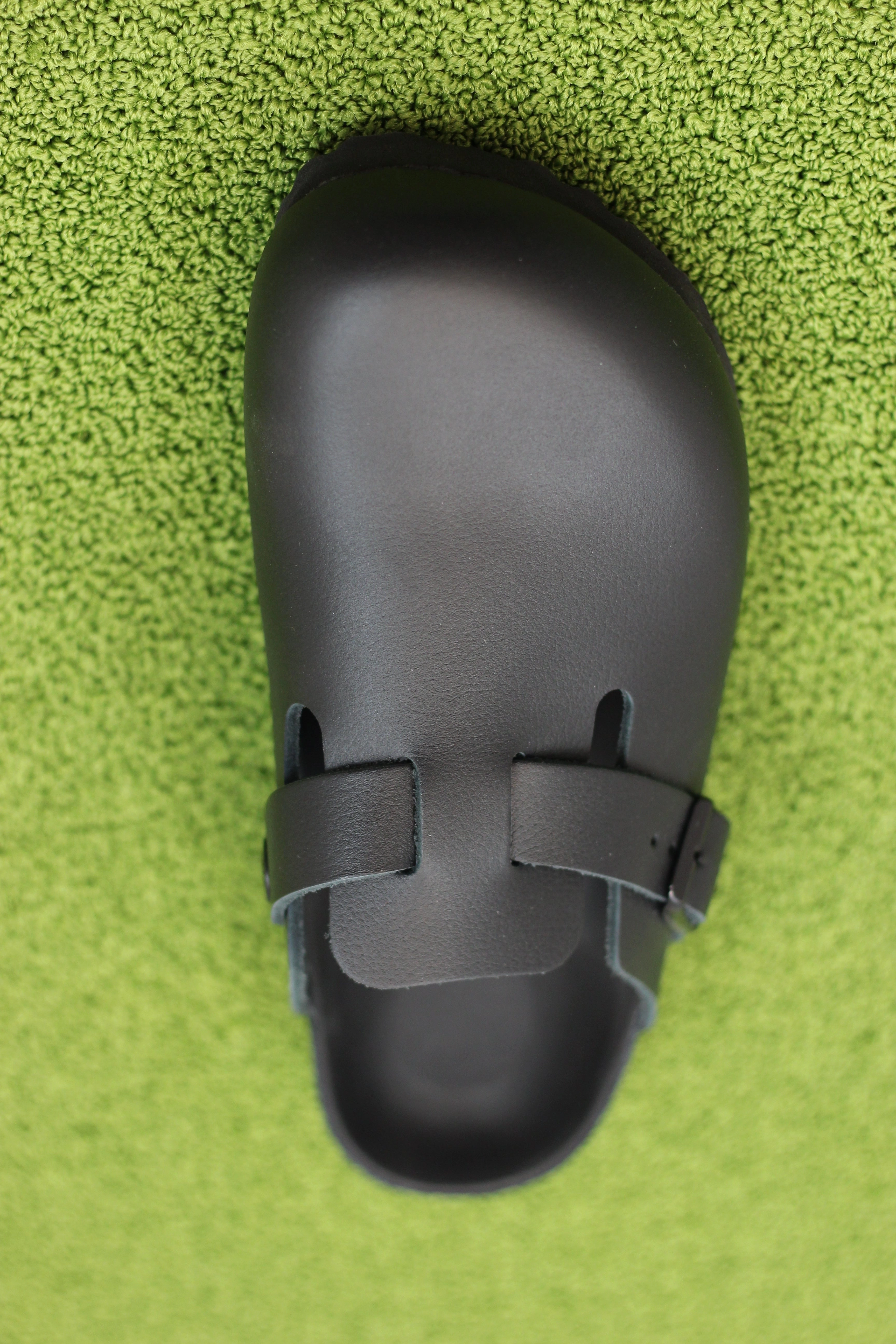 Women's Boston  Exquisite Clog - Black Leather Slip On Leather Slippers