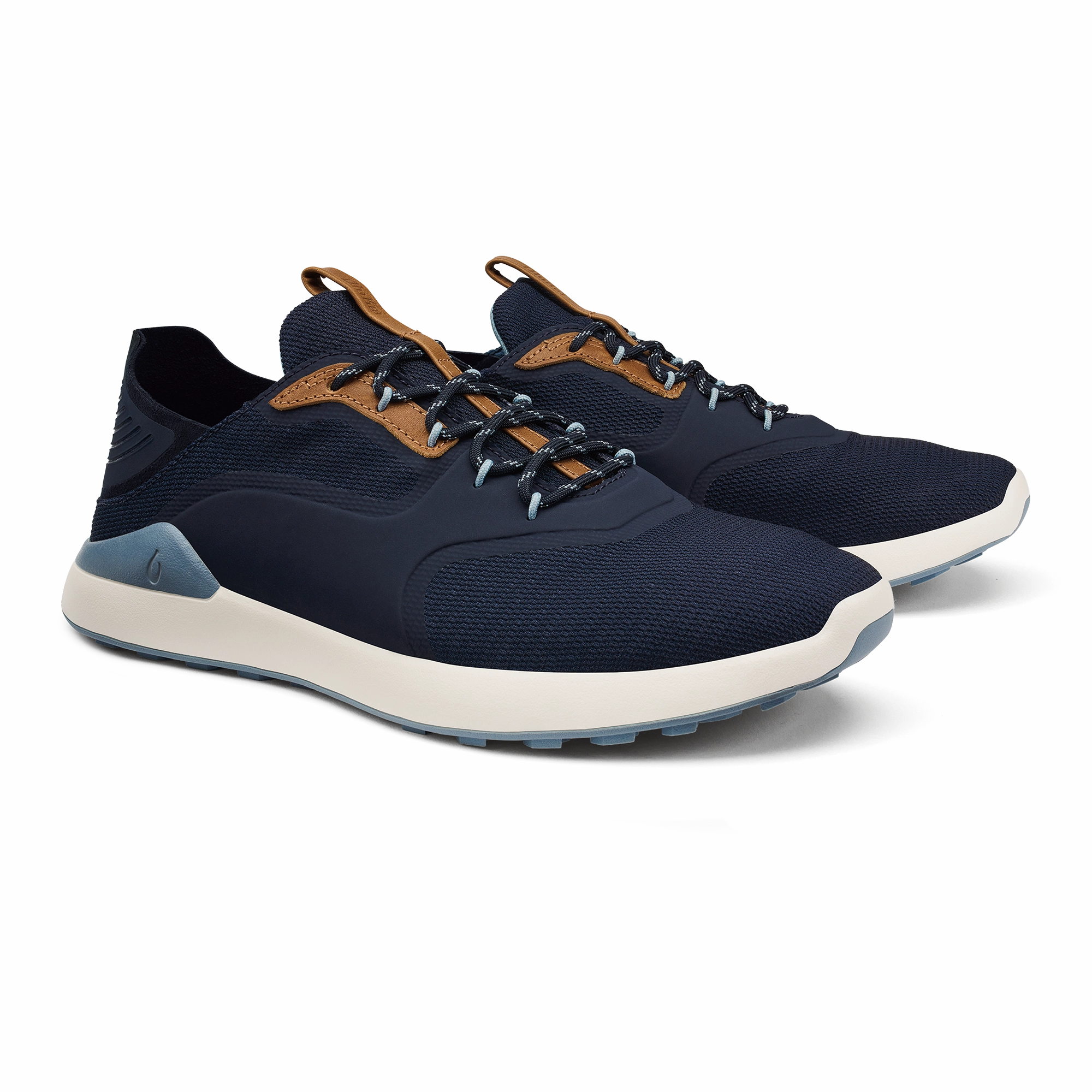 Kanapali - Trench Blue / Sea Ice Italian Leather Tennis Shoes