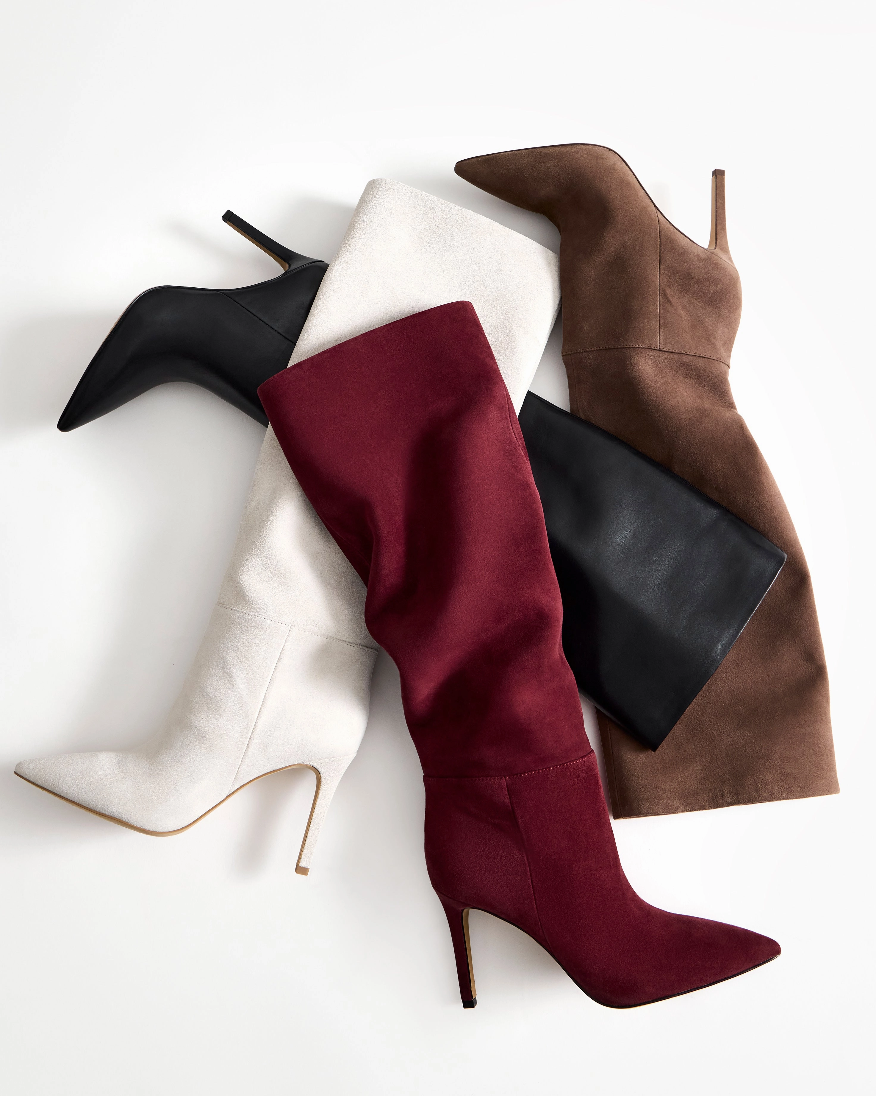 Kashleigh Knee High Boot Knee High Leather Wedge Boots