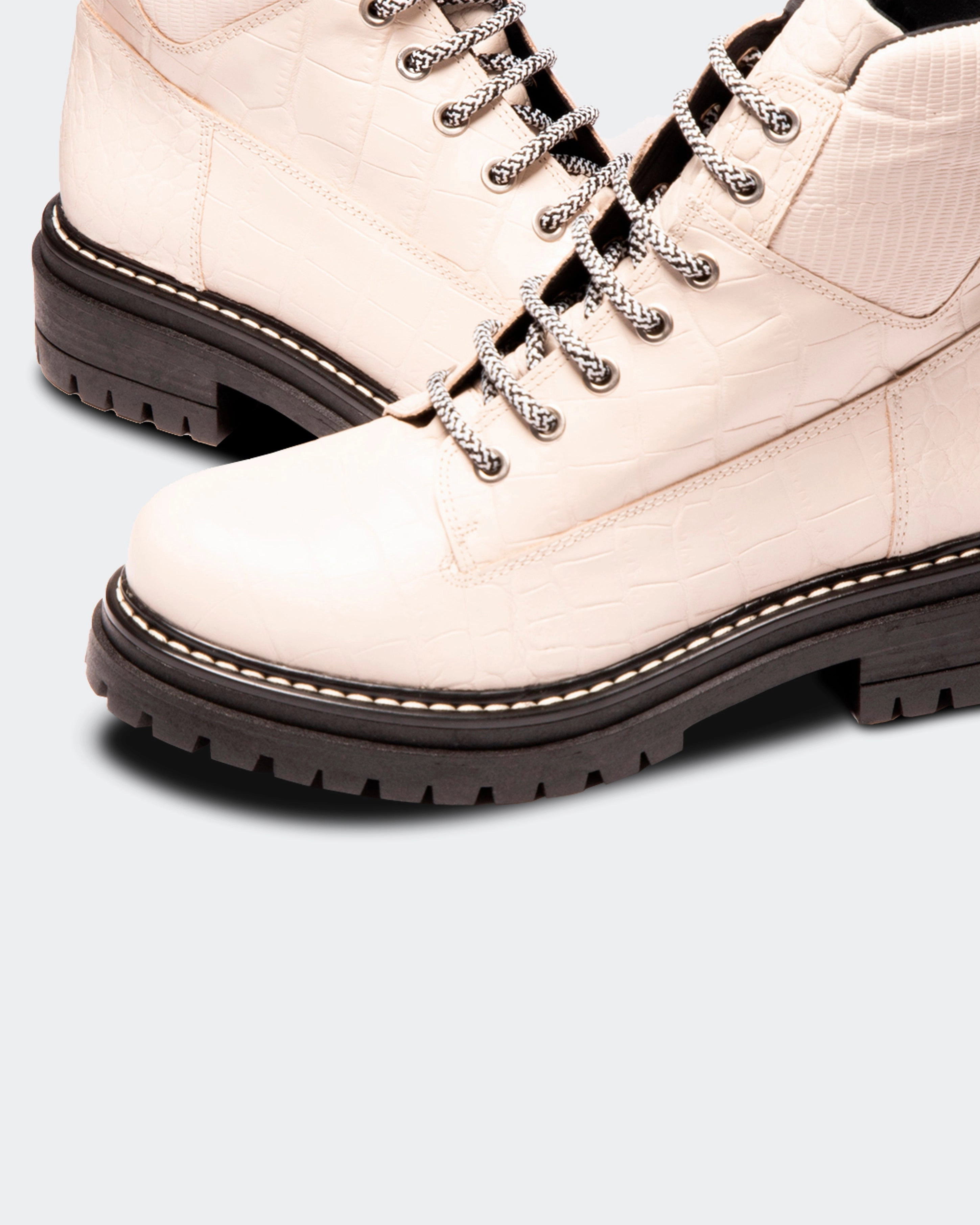 Kawasaki Off White Croco Plus Size Cowboy Boots Extra Wide Calf