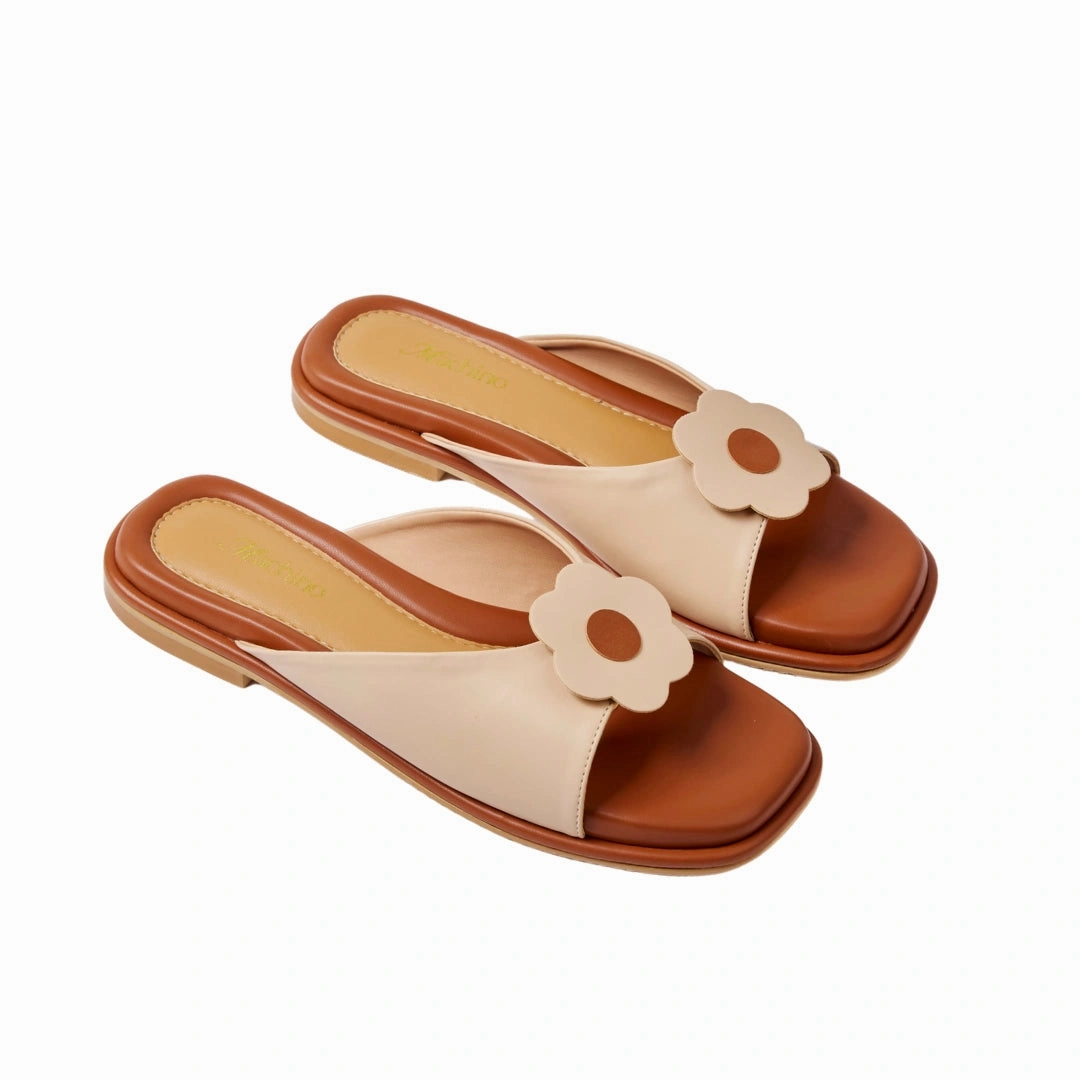 Flat Shoes Drawing Keen in Hana Beige Flats