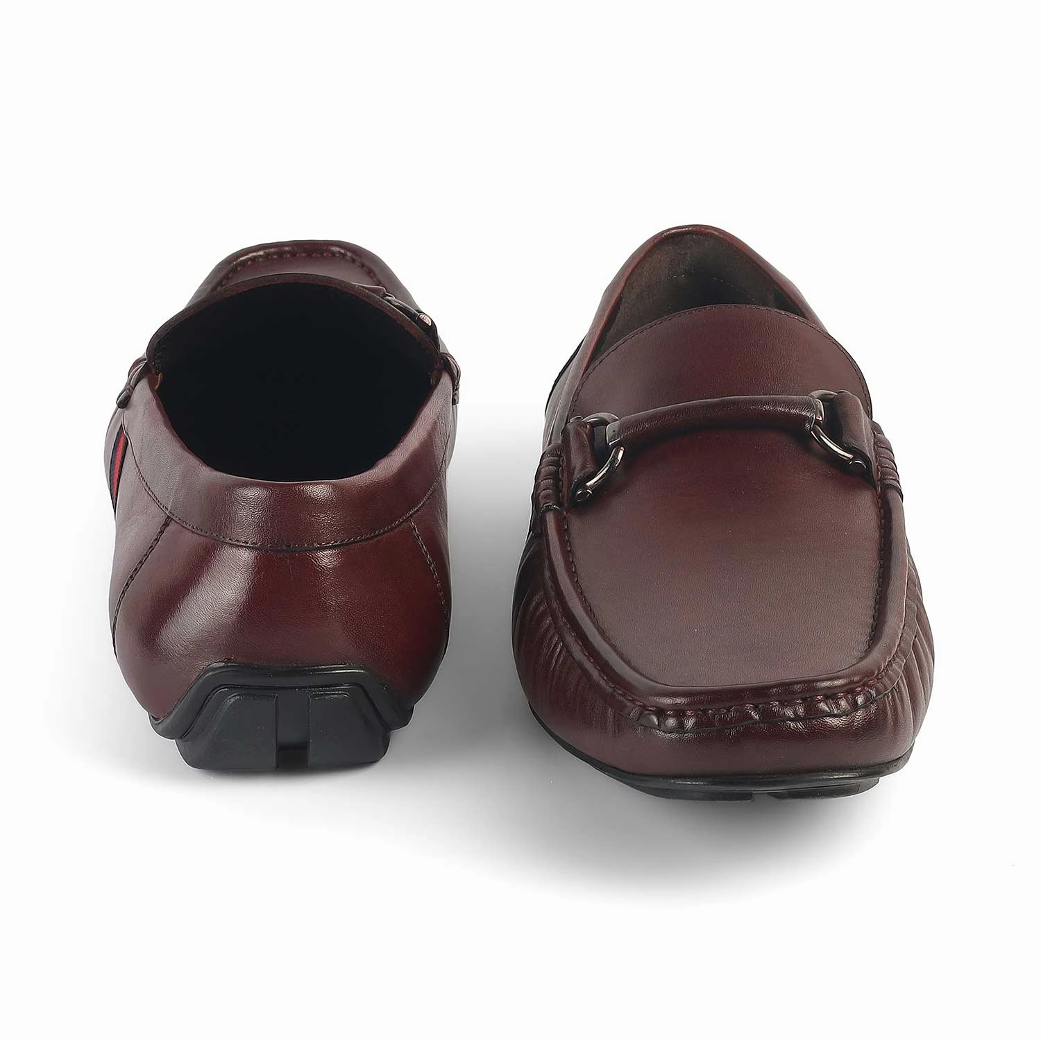 Cow Loafers Tresmode Monoco Wine Men's Leather Driving Loafers
