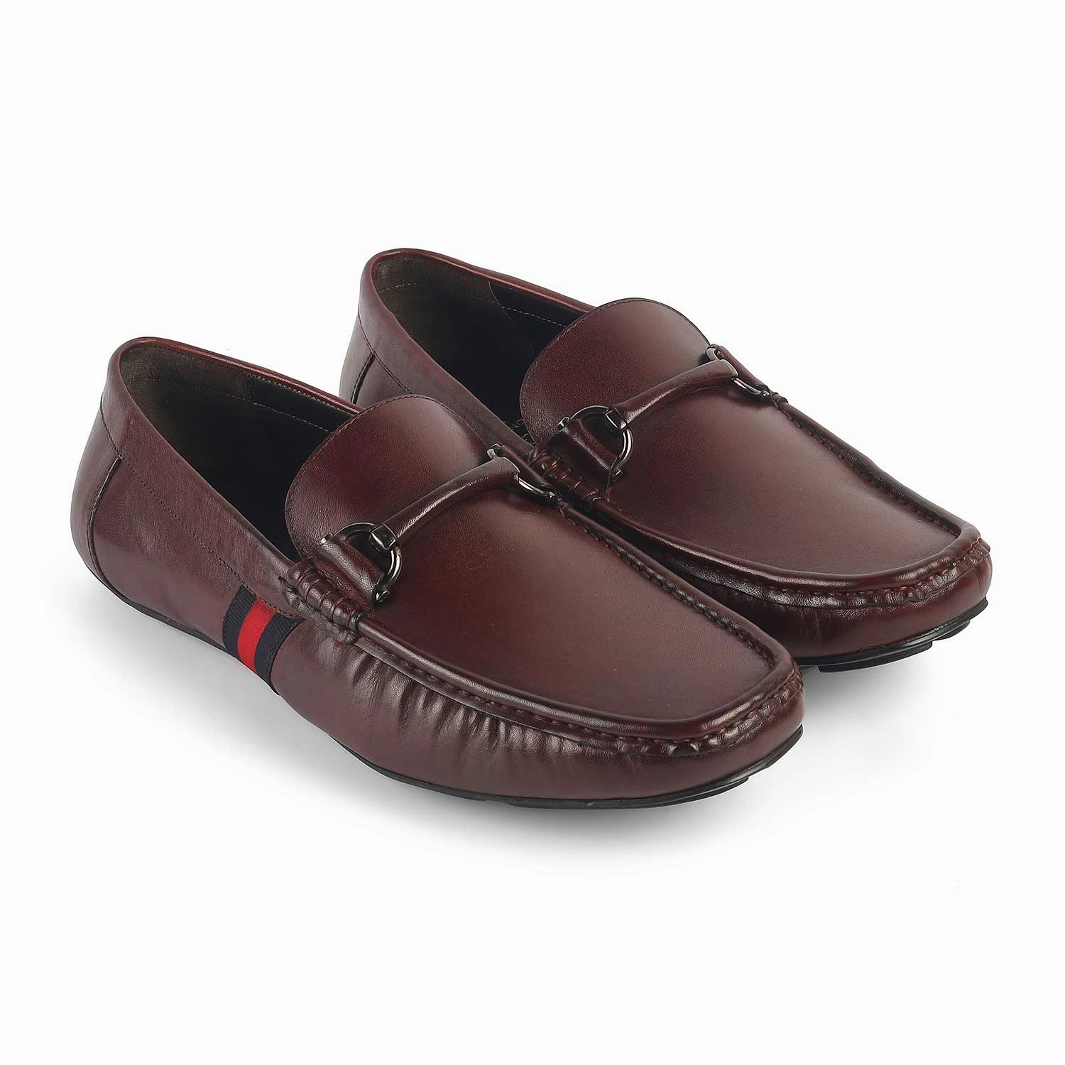Loafers As Dress Shoes Tresmode Monoco Wine Men's Leather Driving Loafers