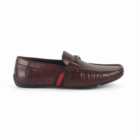 Loafers No Socks Tresmode Monoco Wine Men's Leather Driving Loafers