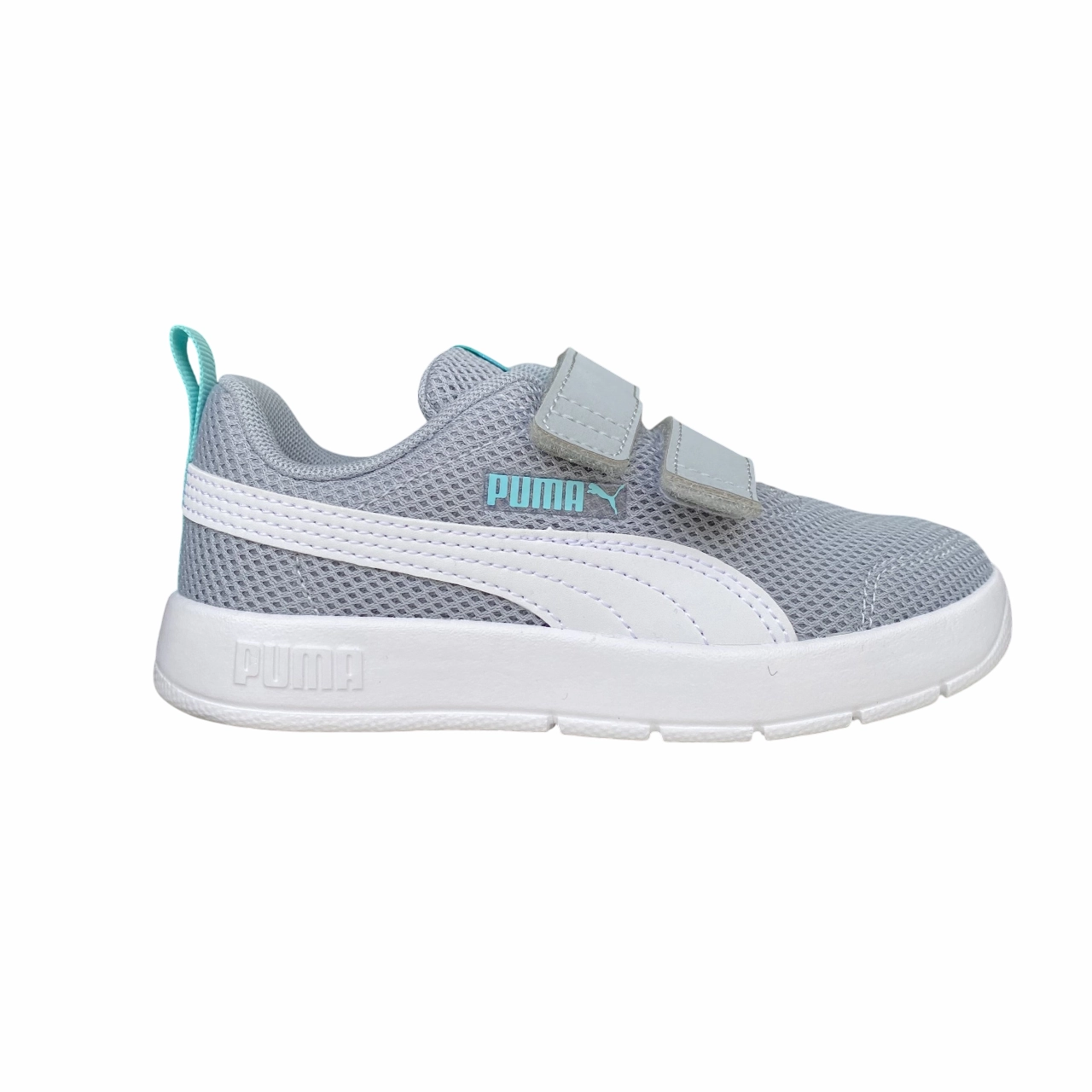 Burgundy Sneakers Puma scarpa da ginnastica da bambino Courtflex V3 Mesh PS 398085-06 grigio-bianco